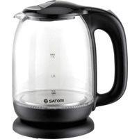 Електрочайник 1,7л 2000Вт диск, скло, підсвічування "SATORI" SGK-4170-BL
