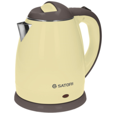 Електрочайник 1,8л 2000Вт диск, пластик, термос жовтий "SATORI" SSK-5160-YDW