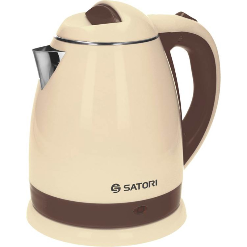 Электрочайник 1,8л 2000Вт диск, пластик, термос бежевый "SATORI" SSK-5170-BDW