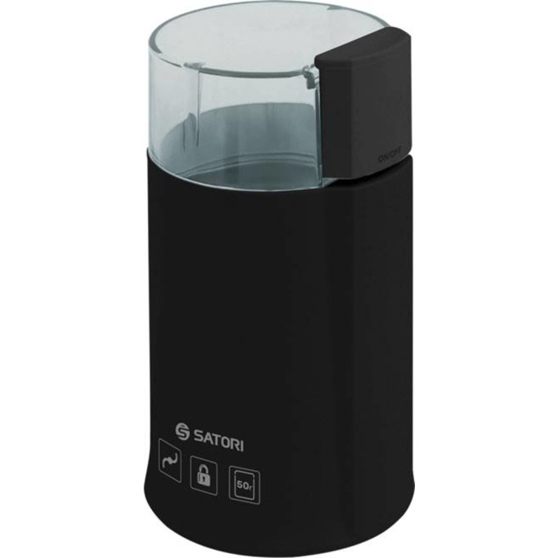 Кофемолка 180Вт 50 гр измельчение коф.зерен,орехов и специй "SATORI" SG-1803-BL