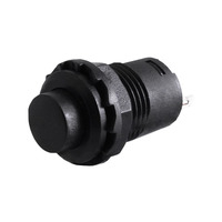 Кнопка LSW33 круглая черная с фиксацией ON-OFF 1A 250VAC "LEMANSO" DS-228