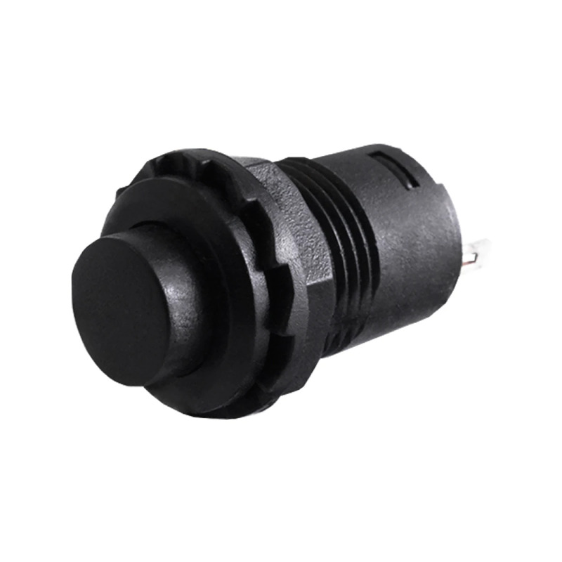 Кнопка LSW33 круглая черная с фиксацией ON-OFF 1A 250VAC "LEMANSO" DS-228