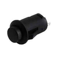 Кнопка LSW34 кругла чорна без фіксації OFF-ON ( миттєва ) 1A 250VAC "LEMANSO" DS-227