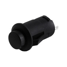 Кнопка LSW34 кругла чорна без фіксації OFF-ON ( миттєва ) 1A 250VAC "LEMANSO" DS-227