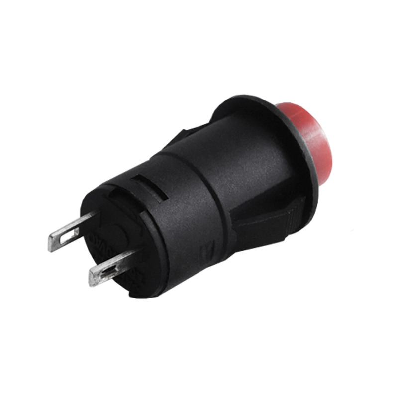 Кнопка LSW34 кругла червона без фіксації OFF-ON ( миттєва ) 1A 250VAC "LEMANSO" DS-227