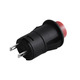 Кнопка LSW34 кругла червона без фіксації OFF-ON ( миттєва ) 1A 250VAC "LEMANSO" DS-227