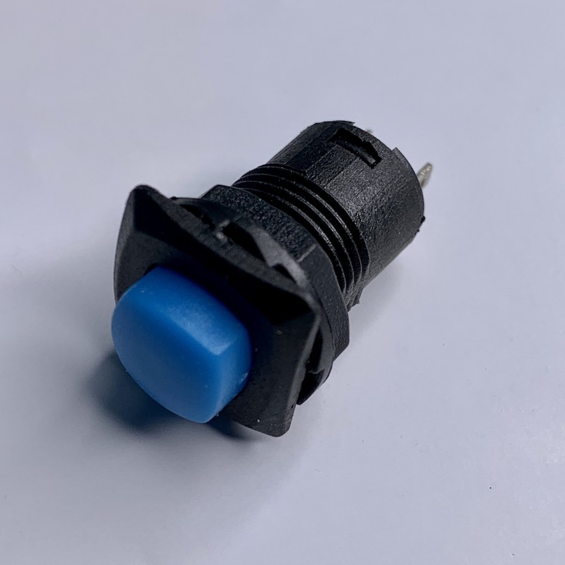 Кнопка LSW11 квадрат синяя без фикс.OFF-(ON) "LEMANSO" DS-225