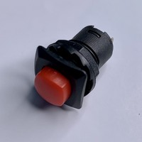 Кнопка LSW12 квадратна червона з фікс. ON-OFF "LEMANSO" DS-226