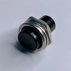 Кнопка LSW15 кругла чорна метал ON-(OFF) "LEMANSO" DS-212C