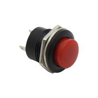 Кнопка LSW38 кругла червона без фіксації OFF-ON 3A 250VAC "LEMANSO" R13-507C