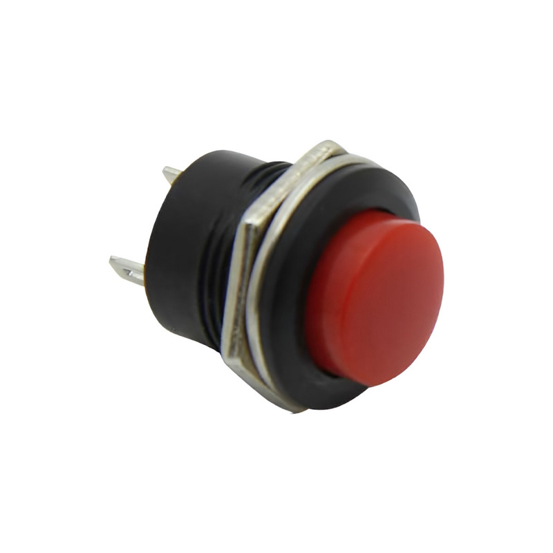 Кнопка LSW38 круглая красная без фиксации OFF-ON 3A 250VAC "LEMANSO" R13-507C