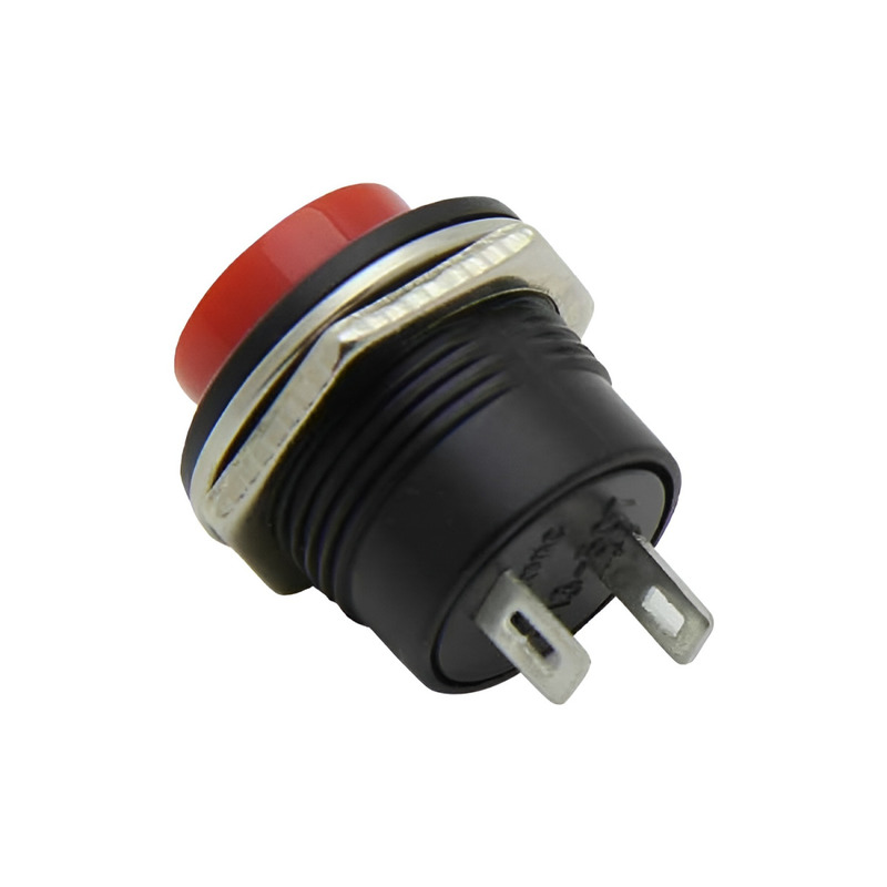 Кнопка LSW38 круглая красная без фиксации OFF-ON 3A 250VAC "LEMANSO" R13-507C