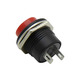 Кнопка LSW38 круглая красная без фиксации OFF-ON 3A 250VAC "LEMANSO" R13-507C