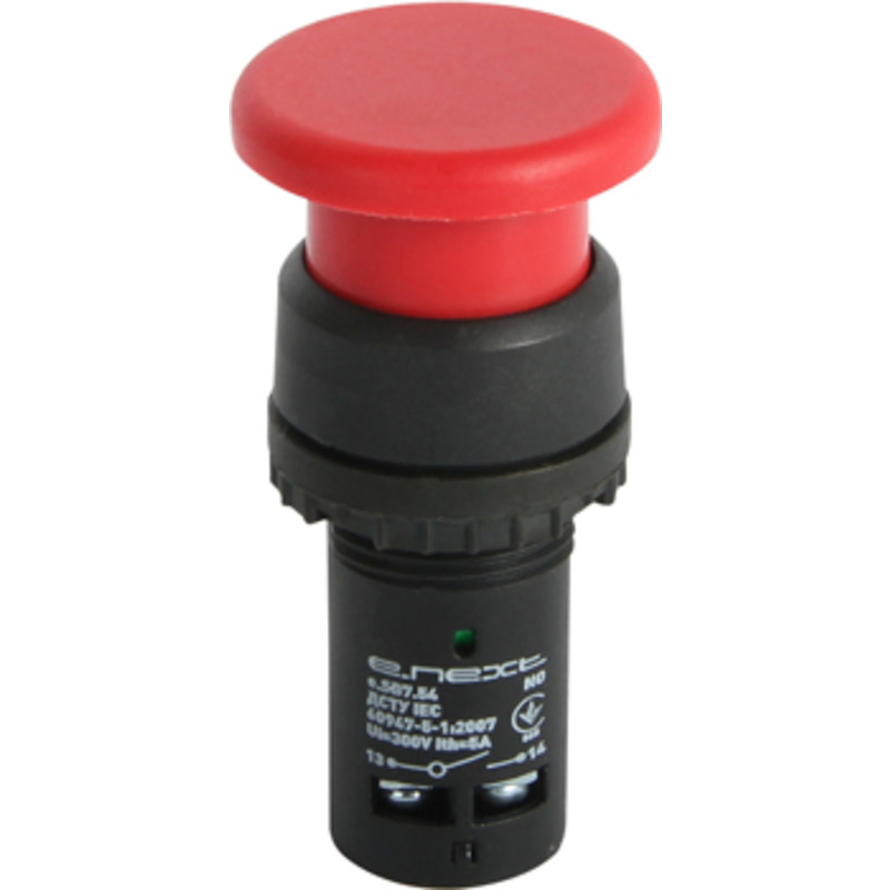 Кнопка-грибок e.SB7.54 красная NO+NC "E.NEXT" p0810008