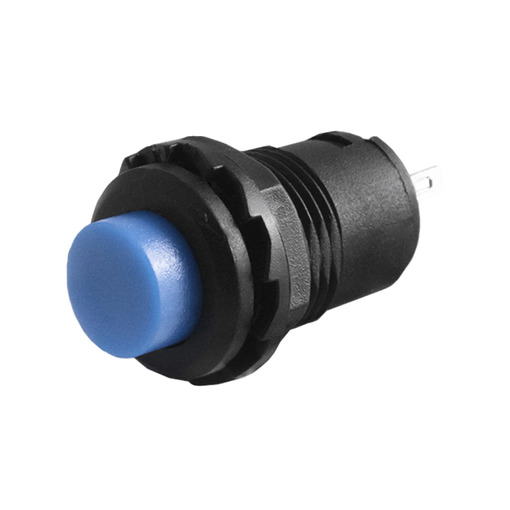 Кнопка LSW33 кругла синя з фіксацією ON-OFF 1A 250VAC "LEMANSO" DS-228