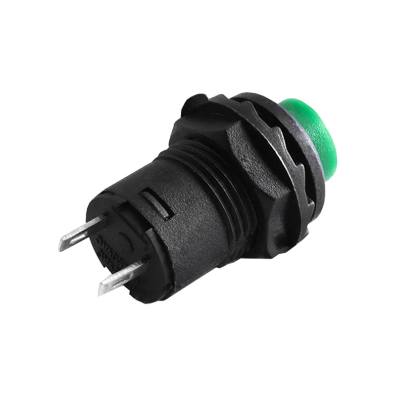 Кнопка LSW33 круглая зеленая с фиксацией ON-OFF 1A 250VAC "LEMANSO" DS-228