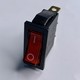 Переключатель LSW01 узкий красный с подсв. "LEMANSO" KCD3-102N