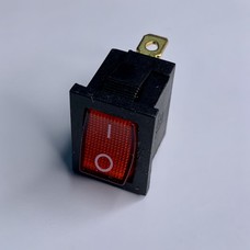 Перемикач LSW05 малий червоний із підсв. "LEMANSO" KCD1-101-2