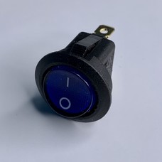 Перемикач LSW07 круглий синій з підсв. "LEMANSO" KCD1-101N-8