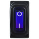 Переключатель LSW36 3PIN синий с фиксацией и подсветкой IP45 ON-OFF 15A 250VAC "LEMANSO" KCD3-101NW