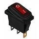 Переключатель LSW36 3PIN красный с фиксацией и подсветкой IP45 ON-OFF 15A 250VAC "LEMANSO" KCD3-10