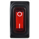 Переключатель LSW36 3PIN красный с фиксацией и подсветкой IP45 ON-OFF 15A 250VAC "LEMANSO" KCD3-10