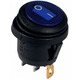 Переключатель LSW37 3PIN круглый синий с фиксацией IP45 ON-OFFм6A 250VAC "LEMANSO" KCD1-5-101NW