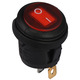 Переключатель LSW37 3PIN круглый красный с фиксацией IP45 ON-OFF 6A 250VAC "LEMANSO" KCD1-5-101NW