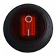 Переключатель LSW37 3PIN круглый красный с фиксацией IP45 ON-OFF 6A 250VAC "LEMANSO" KCD1-5-101NW