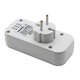 Двойник 250V 10A 2500W + 2*USB 5V 2.1A без заземления белый "LEMANSO" LMA79001
