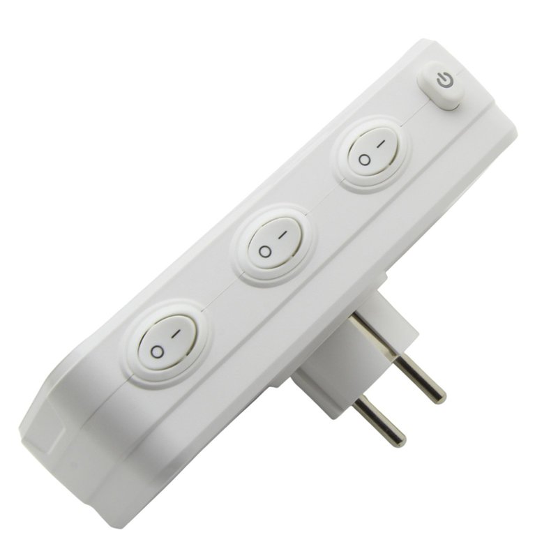 Тройник 100-250V 16A 4000W + USB 5V 3.3A + 2*Type C с/с., штекер ПОВОРОТНЫЙ белый "LEMANSO" LMA79004