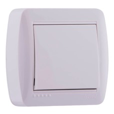 Выключатель 1-кл. наружный белый LEZARD Demet 711-0200-100