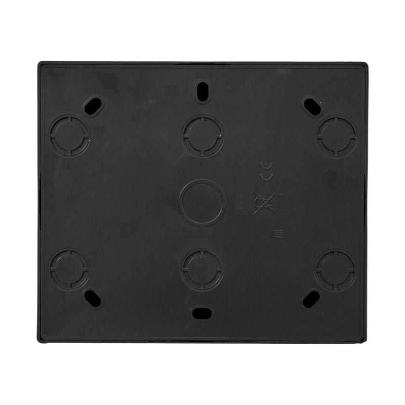 Розетка 4-я с/з наружная черный LEZARD Leto 752-4200-127BDP