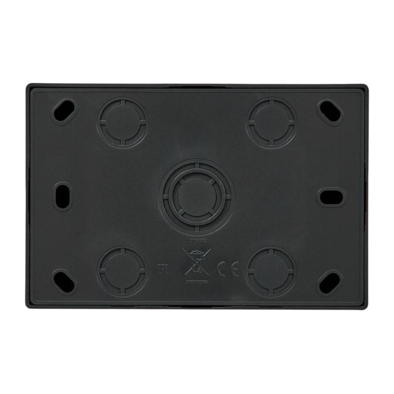 Розетка 2-я б/з наружная черная LEZARD Leto 752-4200-128B