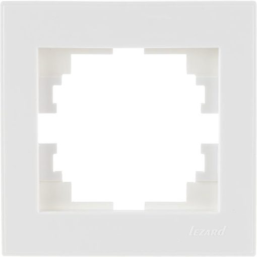 Рамка 1-я белая с боковой вставкой LEZARD Rain 703-0202-146