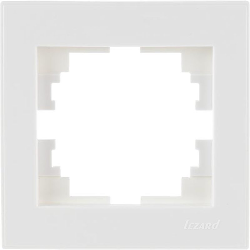 Рамка 1-я белая с боковой вставкой LEZARD Rain 703-0202-146