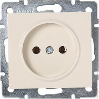 Розетка 1-я б/з внутренняя крем LEZARD Rain 703-0388-121В