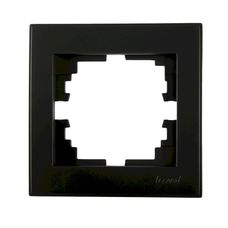 Рамка 1-а антрацит з боковою вставкою LEZARD Rain 703-4242-146