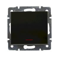Вимикач 1-кл. внутрішній з підсвічуванням антрацит LEZARD Rain 703-4288-111