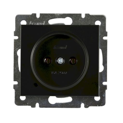 Розетка 1-я б/з внутренняя антрацит LEZARD Rain 703-4288-121В