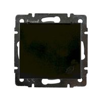 Розетка 1-я с/з внутренняя с крышкой антрацит LEZARD Rain 703-4288-123В
