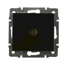 Розетка ТВ прохідна внутрішня антрацит LEZARD Rain 703-4288-129