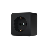 Розетка 1-а з/з наружная антрацит LEZARD Viola 751-4200-122B