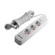 Подовжувач 3 гнізда 5м з 2*USB (2100mA) з/з 5x1.0mm 3500W з кнопкою "LEMANSO" LMK71007