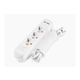 Подовжувач 3 гнізда 5м з 2*USB (2100mA) з/з 5x1.0mm 3500W з кнопкою "LEMANSO" LMK71007