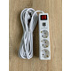 Подовжувач 3 гн. 5м з 2*USB (2100mA) з/з 3x0.75mm макс 2500W з кнопкою "LEMANSO" LMK71001
