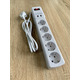 Удлинитель 5 гн. 2м с 2*USB (2100mA) с/з 3x0.75mm макс 2500W с кнопкой "LEMANSO" LMK71003