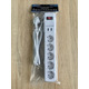 Удлинитель 5 гн. 2м с 2*USB (2100mA) с/з 3x0.75mm макс 2500W с кнопкой "LEMANSO" LMK71003