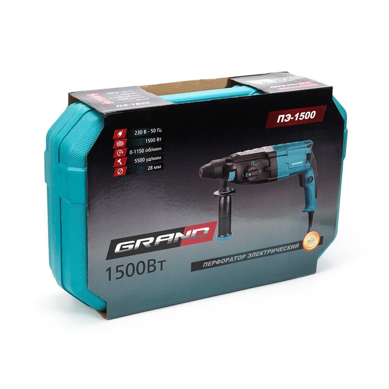 Перфоратор електричний ПЭ-1500 "GRAND" GRPE1500