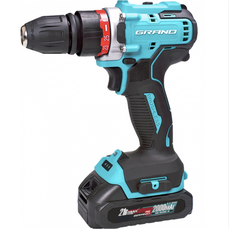 Шуруповерт акумуляторний ТАК-21 DFR/PRO (BRUSHLESS) ''GRAND'' GRDA21BLD